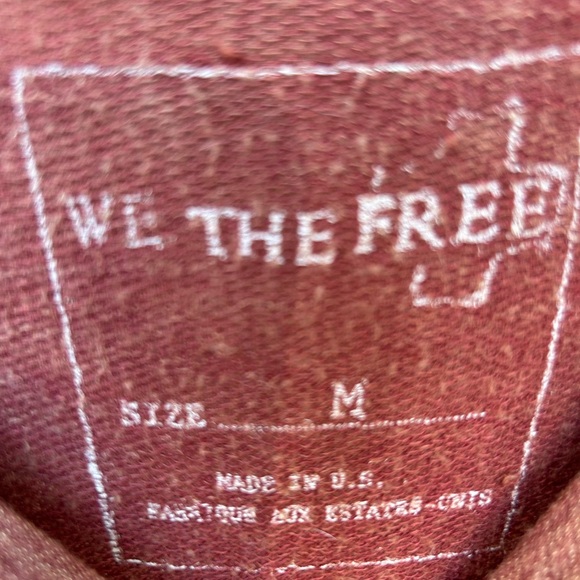 We The Free dress rayon T-shirt style assymetrical hem wash pink Sz M - Picture 6 of 7